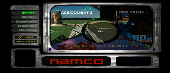 Namco Demo CD Title Screen